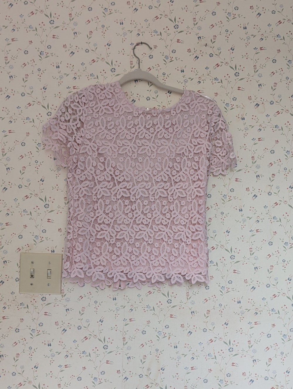 Catherine Malandrino Top Lace  Blouse Pink Princess Feminine Y2K Vintage Small